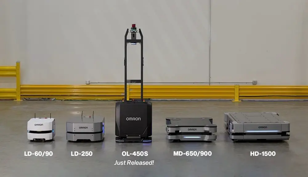 Omron apresenta o OL-450s AMR para manuseio de materiais