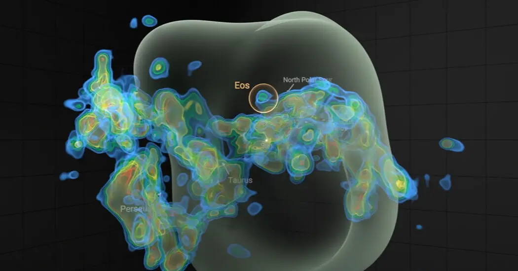 Cloud molecular, brilho no escuro descoberto perto da terra